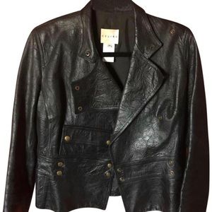 CÉLINE Vintage Leather Motorcycle Biker Jacket